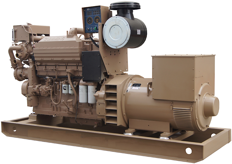 50Hz 300 kW Cummins KTA19-D(M)  Marine Generator